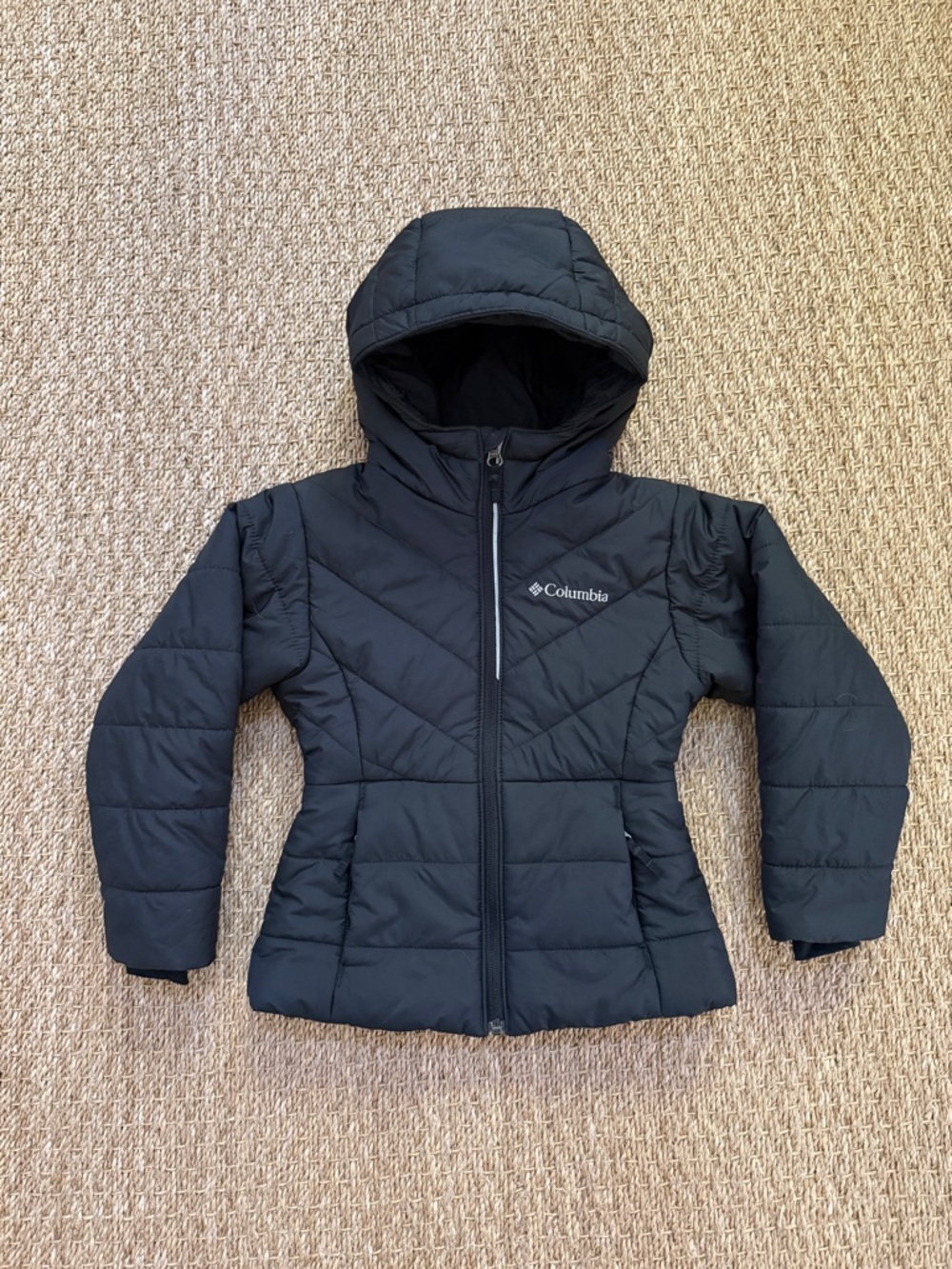 Girls Columbia Katelyn Crest Insulated Black Jacket XXS 4/5